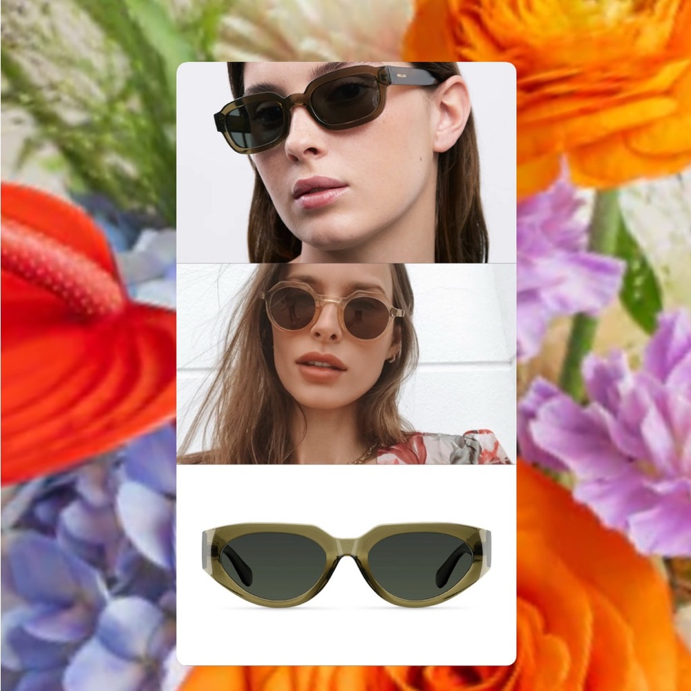 THREE PAIRS of Meller Sunglasses. All New. Stylish. Come w boxes. Summer sunnies